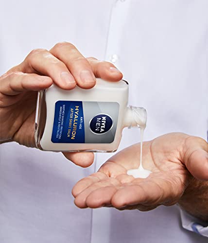 NIVEA MEN Hyaluron Bálsamo After Shave Antiedad con Ácido Hialurónico (1 x 100 ml), bálsamo hidratante para calmar la piel tras el afeitado, bálsamo facial refrescante