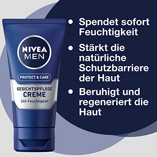 Nivea Men Protect & Care Juego para hombres con gel limpiador de 100 ml y crema de cuidado facial de 75 ml