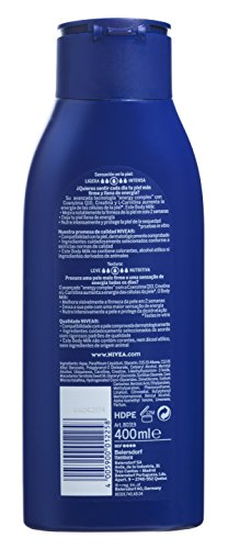 Nivea Q10 Body Loción Reafirmante Con Vitamina C Loción Hidratante Corporal Para Piel Normal, Coenzima Q10 Para Una Piel Elástica En 10 Días - 400 ml