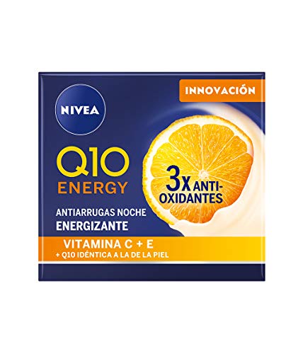 Nivea Q10 Energy Crema de Noche Antiarrugas, 50ml