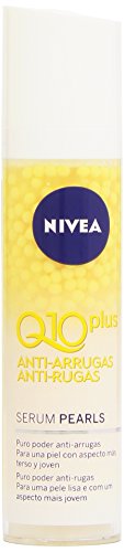 NIVEA Q10 Power Serum Perlas Antiarrugas + Firmeza (1 x 40 ml), sérum facial antiarrugas con creatina, ácido hialurónico y coenzima Q10, sérum reafirmante