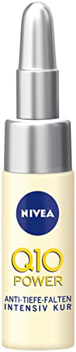 NIVEA Q10 Power Tratamiento Antiarrugas + Firmeza 10 días en (6,5 ml), ampollas antiedad con coenzima Q10 y creatina para el cuidado facial