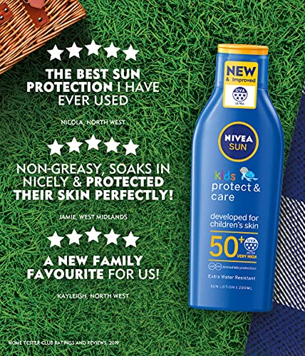 Nivea sun - Kids, loción solar hidratante, factor de protección solar 50+ - 200 ml