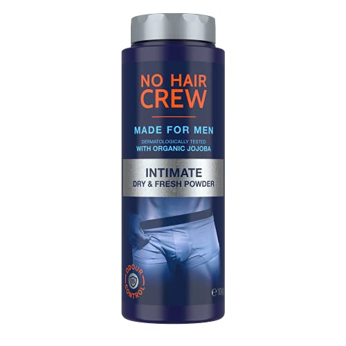 NO HAIR CREW Polvo para la zona íntima. Polvo corporal premium sin talco para la zona genital para una sensación de sequedad y frescura. Evita las rozaduras. 100 g.