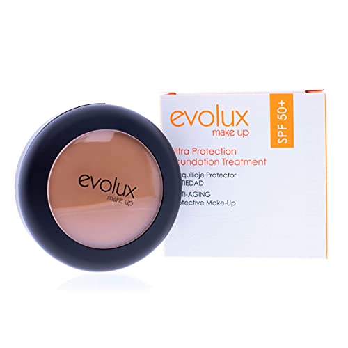 Noche y Día Evolux By Night and Day Ultra Protection Foundation Treatment SPF 50+ Maquillaje Protector Anti Edad, 12 G, Pack de 1