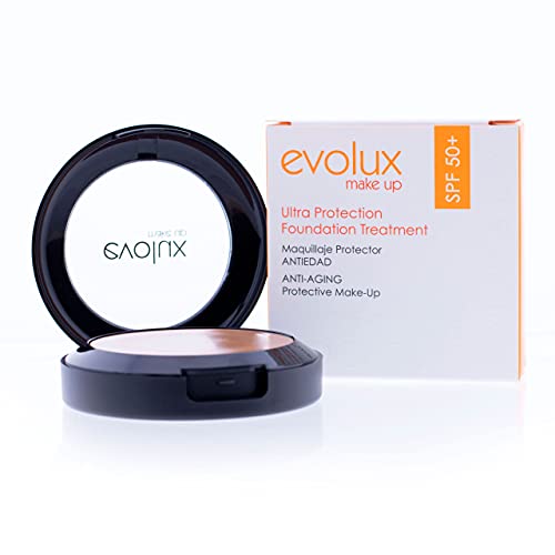 Noche y Día Evolux By Night and Day Ultra Protection Foundation Treatment SPF 50+ Maquillaje Protector Anti Edad, 12 G, Pack de 1