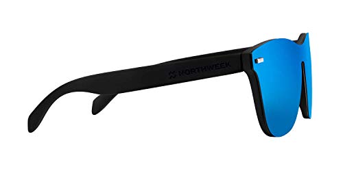 NORTHWEEK Phantom Regular Jibe Gafas, Negro Mate - Azul, Adulto Unisex Adulto