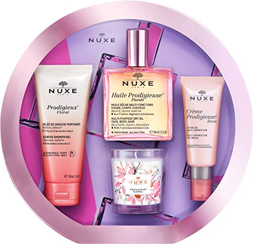 Nuxe huile prodigieuse florale 100ml + gel ducha florale 100ml + creme prodigieuse boost 40ml + vela 70gr