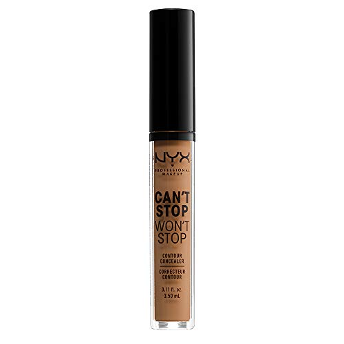 Nyx Professional Makeup Corrector No Comedogénico, Waterproof Y De Larga Duración Can'T Stop Won'T Stop 24H Tono 15.9 Warm Honey Para Pielesoscuras