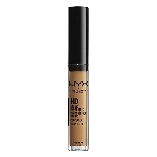 NYX Professional Makeup HD Photogenic Concealer Wand, Corrector para todo tipo de pieles, Cobertura media, Tono: Nutmeg