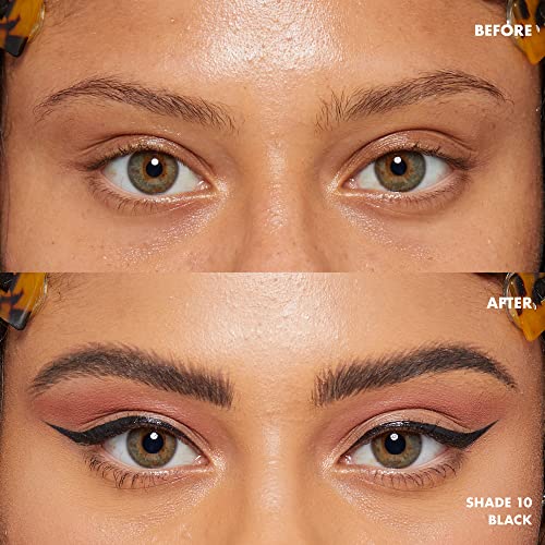 NYX Professional Makeup Lift & Snatch - Lápiz de cejas de larga duración 16H, a prueba de borrones, no transfiere, tono negro