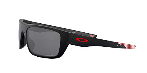 Oakley Men's OO9367 Drop Point Sunglasses, American Heritage 2020/Prizm Black Polarized, 61 mm