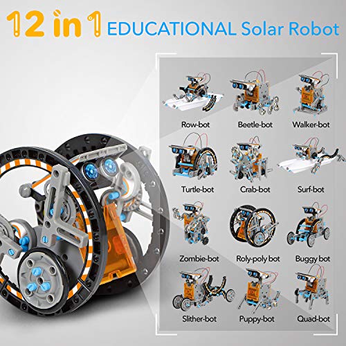 OASO Kits de construcción de robot STEM para niños, kits de robot solar para niños niñas 8 9 10 en adelante, experimento científico DIY educativo creativo robot juguetes (190 piezas)