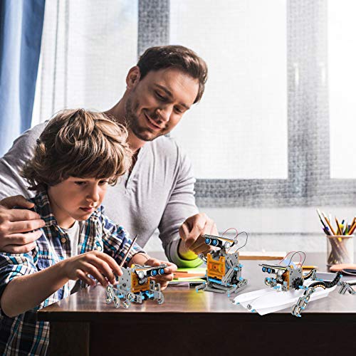 OASO Kits de construcción de robot STEM para niños, kits de robot solar para niños niñas 8 9 10 en adelante, experimento científico DIY educativo creativo robot juguetes (190 piezas)