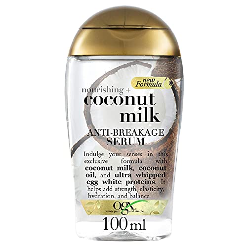 OGX Leche de Coco, Serúm, Pelo Quebradizo, Protección Aromática, 118 ml