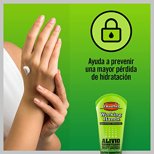 O`Keeffes Working Hands - Crema para manos secas y agrietadas - Tubo 80ml