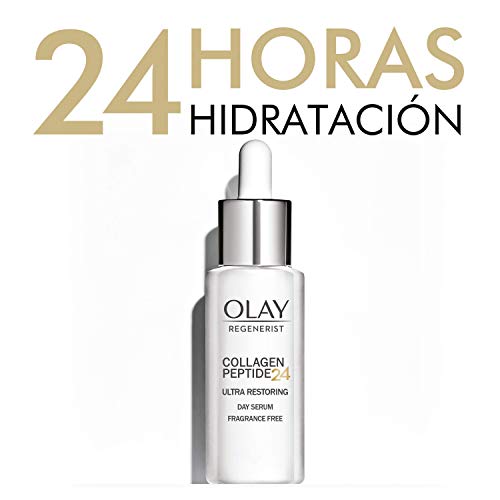 Olay Regenerist Collagen Peptide24 Sérum de Día Sin Perfume, Revela Una Piel Fuerte y Luminosa en 14 Días, Multicolor