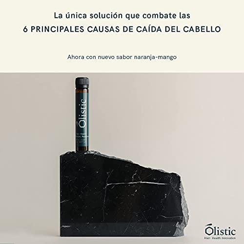 Olistic for MEN -28 Ampollas de Tratamiento Anticaída Cabello para Hombre - Fortalece las Fibras Capilares y ayuda a prevenir la Caída de Pelo - 100% Natural, Vegano, Sin gluten y GMO Free