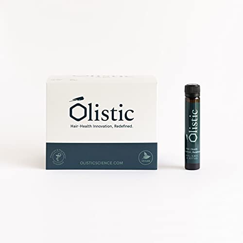 Olistic for MEN -28 Ampollas de Tratamiento Anticaída Cabello para Hombre - Fortalece las Fibras Capilares y ayuda a prevenir la Caída de Pelo - 100% Natural, Vegano, Sin gluten y GMO Free