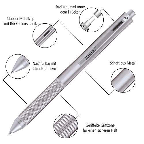 Online 32045/3d Multipen 4-en-1 plata