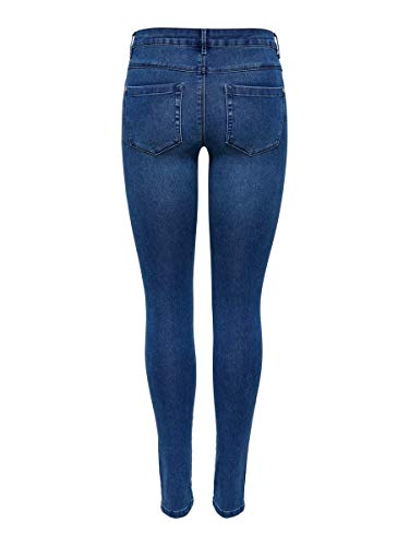 Only onlROYAL REG SKINNY JEANS PIM504 NOOS - Vaqueros Mujer, Azul (Medium Blue Denim), S (32)