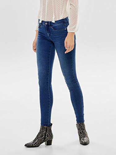 Only onlROYAL REG SKINNY JEANS PIM504 NOOS - Vaqueros Mujer, Azul (Medium Blue Denim), S (32)