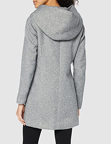 Only Onlsedona Light Coat Otw Noos Chaqueta, Dark Grey Melange, L para Mujer