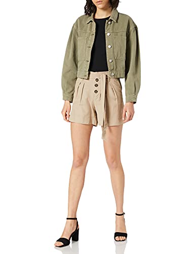 Only ONLVIVA Life HW Belt Shorts PNT Noos Short, Pure Cashmere, 40 para Mujer