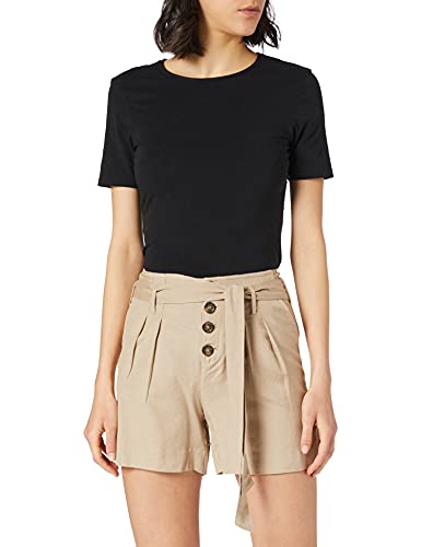 Only ONLVIVA Life HW Belt Shorts PNT Noos Short, Pure Cashmere, 40 para Mujer