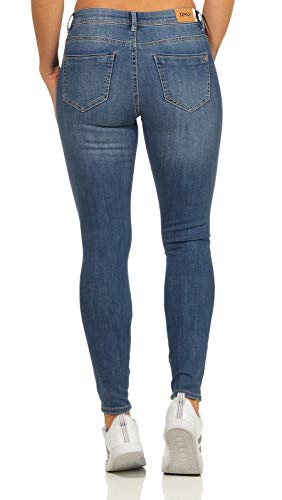 Only Onlwauw Life Mid Skinny Bj114-3 Vaqueros, Medium Blue Denim, 30 Medium para Mujer