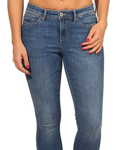 Only Onlwauw Life Mid Skinny Bj114-3 Vaqueros, Medium Blue Denim, 30 Medium para Mujer