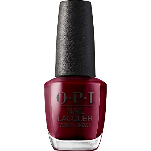 OPI Nail Lacquer - Efecto Manicura Profesional, 'Malaga Wine' Granate - 15 ml + OPI Capa Base, Capa Superior Y Fortalecedor De Uñas (Fórmula Libre De Formaldehído) - 15 ml.