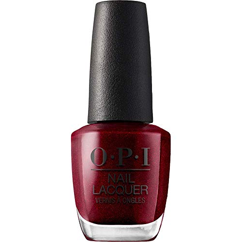 OPI Nail Laquer - Esmalte Uñas Duración de Hasta 7 Días, Efecto Manicura Profesional, 'I'm Not Really a Waitress' Rojo - 15 ml