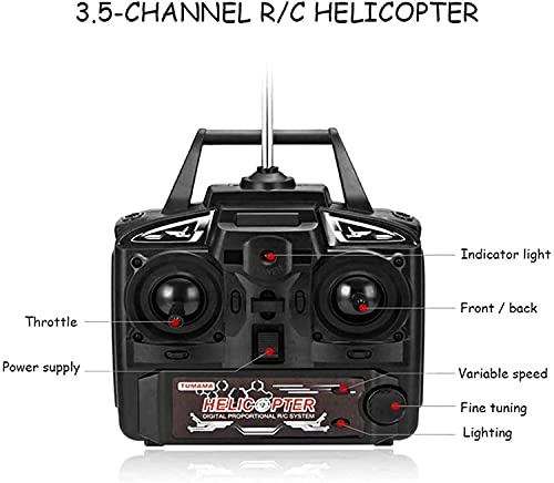 oqiipp Coche de juguete Rc Helicóptero, gran avión de control remoto de radio 2.4G, 3. 5ch CARGANDO ELÉCTRICO ELÉCTRICO AVONO AVONO AVONO, NIÑOS PADRIENTE-NIÑO JUGUETES OUTTRANTE, Adultos Regalos de N