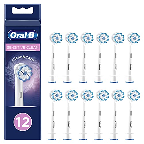 Oral-B Sensitive Clean Cabezales De Recambio, Pack De 12, Envase Reciclable, Apto para Tamaño Del Buzón