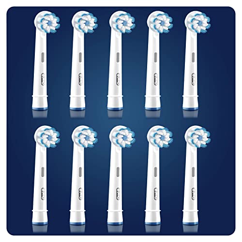 Oral-B Sensitive Clean Recambios Cepillo de Dientes Eléctrico, Pack de 10 Cabezales, Envase Reciclable, Apto para Tamaño Del Buzón