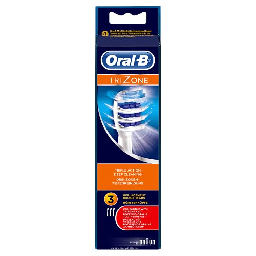 Oral-B TriZone Cabezal de recambio, para cepillo de dientes eléctrico, 3 unidades