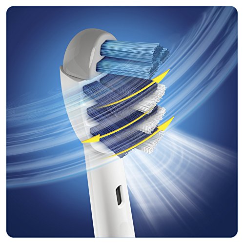 Oral-B Trizone - Cabezales de repuesto para cepillo de dientes eléctrico recargable, cerdas barren entre dientes para una limpieza profunda, paquete de 4