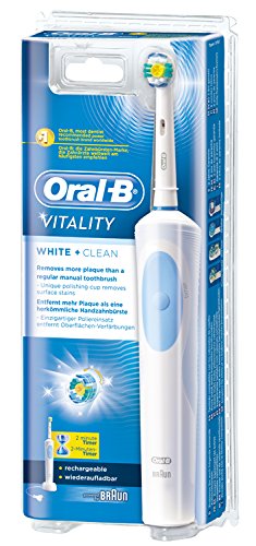 Oral-B Vitality, Cepillo De Dientes Eléctrico, White & Clean.