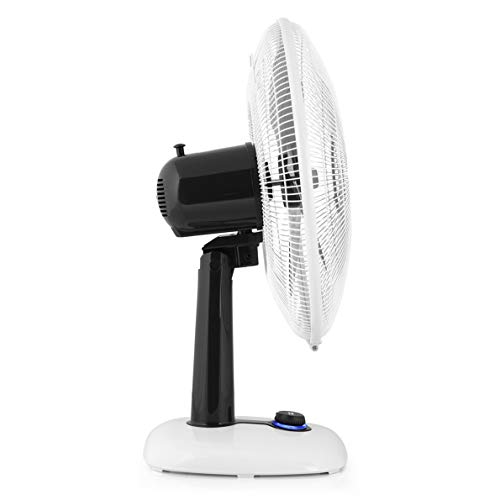 Orbegozo TF 0133 - Ventilador de sobremesa, oscilante, 3 velocidades, diámetro hélice 30 cm, asa, 40 W, piloto luminoso LED, blanco