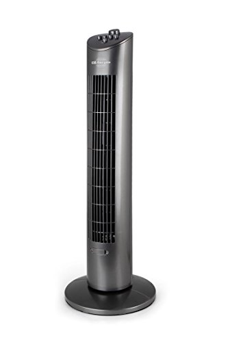 Orbegozo TW 0850 - Ventilador de torre oscilante, bandeja para esencias aromáticas, 3 velocidades, temporizador, 79 cm de altura, 60 W