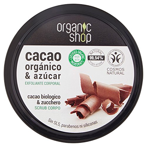 ORGANIC SHOP Exfoliante Corporal Chocolate Belga 250ml, Estándar, Único