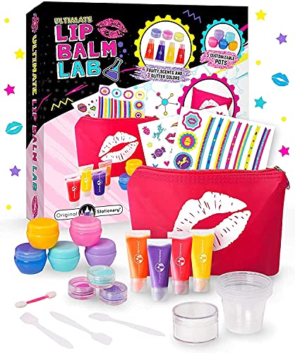 Original Stationery Regalos para Niñas - Kit Haz Tu Propio Bálsamo Labial - Divertido Brillo De Labios para Niñas - Kit Pintalabios Niña DIY Niñas