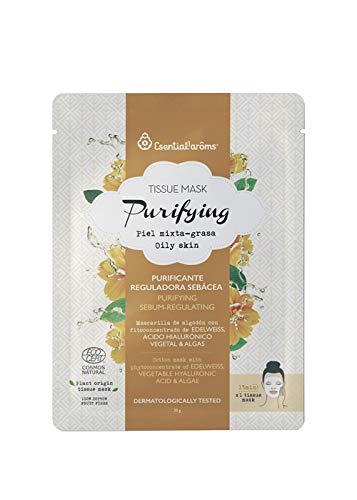 Pack 3 Uds - Mascarilla Facial Tissue Mask Purifyng - Esential Aroms