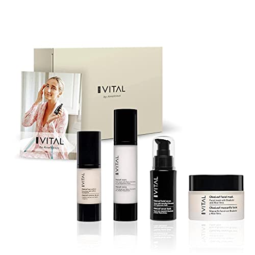 Pack Cremas Faciales Mujer Set Belleza Crema Hidratante Facial Mujer + Serum Facial Mujer + Contorno de Ojos Antiarrugas Mujer + Mascarilla Facial Cremas Faciales Mujer