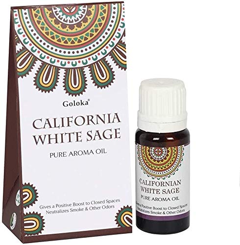 PACK DE 3 ESENCIA GOLOKA WHITE SAGE (SALVIA BLANCA) - NAG CHAMPA - PATCHOUILI, PACHULI. 10 ML EN CADA BOTE MAS DECRETO DORAZEN