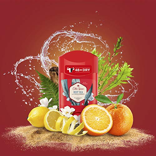 PACK X4 Old Spice Deep Sea Desodorante en Barra para Hombres, 50 ml