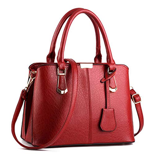 Pahajim Bolsos de Mujer Bandolera Grandes Bolso de Hombro Tote PU Cuero Bolso Señora Gran Capacidad Multicolor Shopper para Trabajo Diario Vida