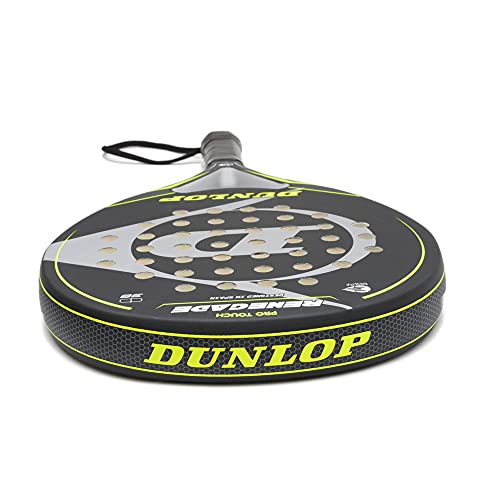 Pala de Padel Dunlop Renegade + Overgrip / Mejores Palas y Raquetas de Pádel para Hombre Mujer y Niño / Palas Raquetas de Alto Control y Marco de Carbono