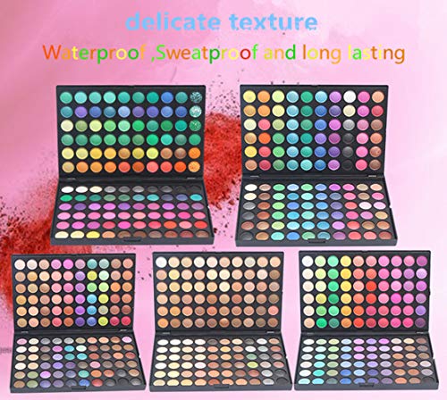 Paleta de Sombra de Ojos Colección Vivo Brillante Kit de Maquillaje Caja Profesional para Maquillaje Accesorio cosmético de Belleza (Paleta de Sombra de Ojos de 120 Colores) (120-4)